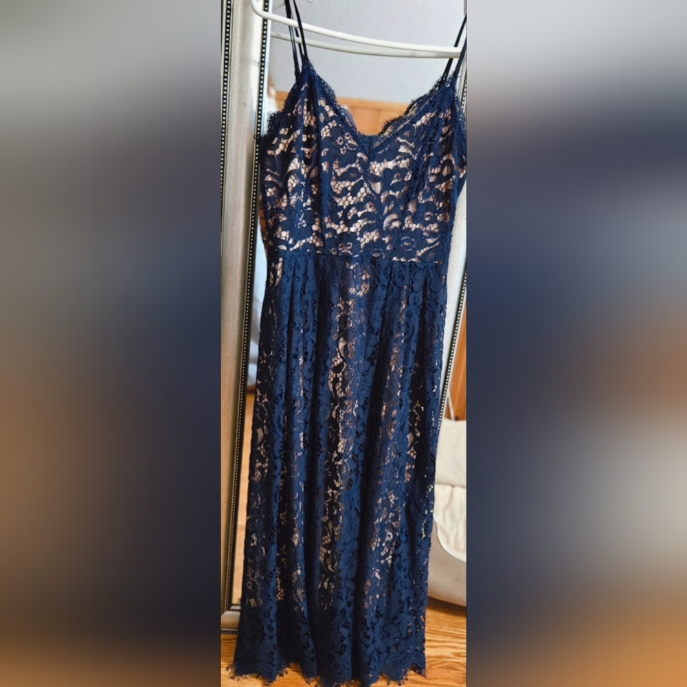 H&M Midnight Blue Lace Dress